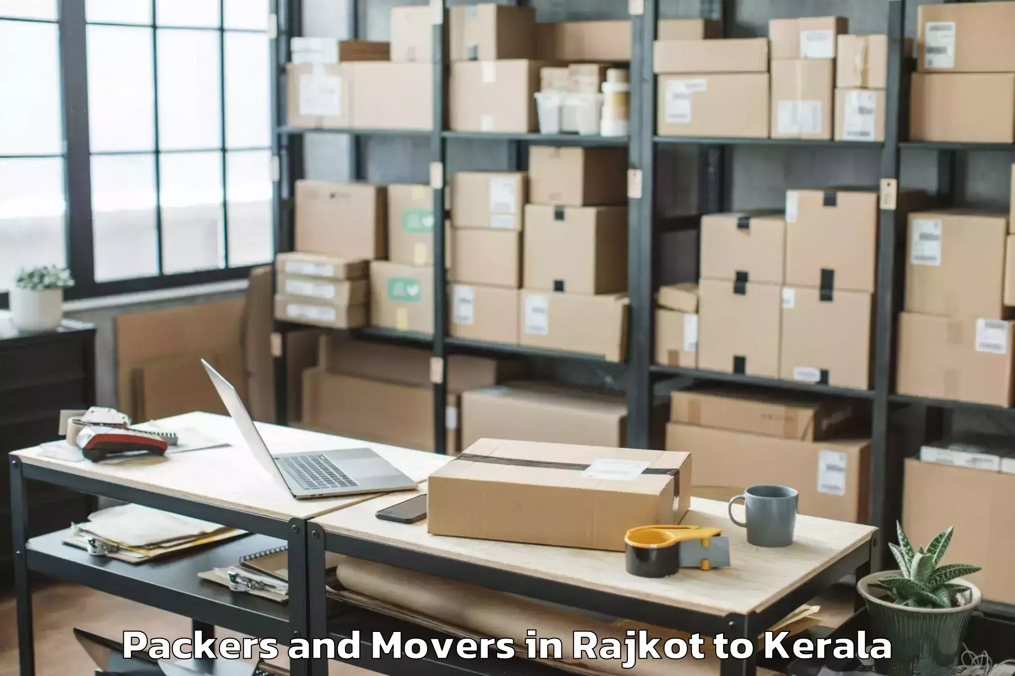 Reliable Rajkot to Mall Of Joy Thrissur Packers And Movers